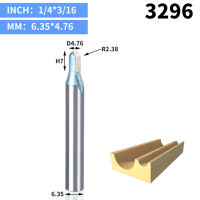 Huhao ดอกกัดเราเตอร์เครื่องตัดขอบคู่แบบก้าน1/2 "1/4" สำหรับไม้เกรดอุตสาหกรรม