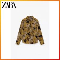 ♗❅✆ Zara เสื้อเชิ้ต พิมพ์ลายดอกไม้