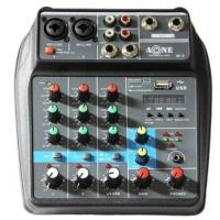 PR มิกเซอร์ ผสมสัญญาณเสียง ผสมเสียง ปรับแต่งเสียง มิกเซอร์จิ๋ว mini mixer 4-channel มี Bluetooth MP3 USB SD Model MBVW4 เครื่องเสียง ส่งฟรี