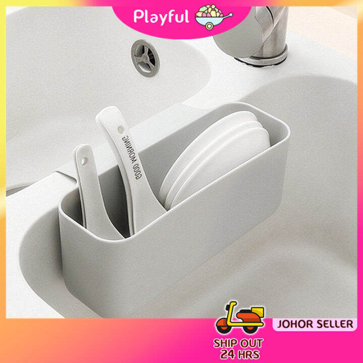 【PLAYFUL】Sink Drain Strainer Basket Kitchen Food Waste Leftovers Food