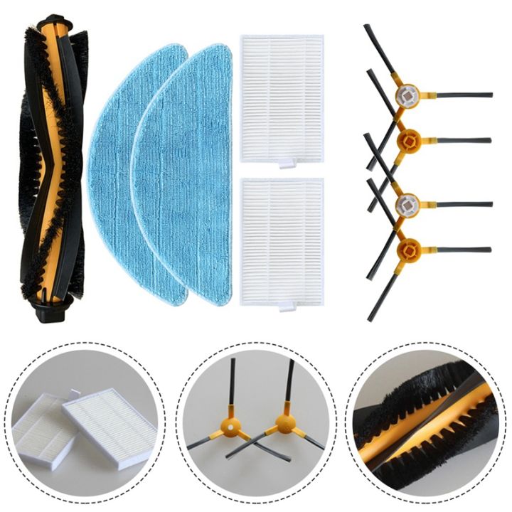 for-abir-x5-x6-x8-robot-vacuum-cleaner-main-roller-brush-side-brush-filter-mop-cloth-hepa-filter-spare-parts-replacement