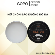 Sáp dưỡng đồ da mink oil mỡ chồn chuyên bảo dưỡng chăm sóc áo da, giày da
