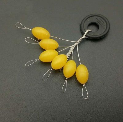 ∏✇ 10set 60pcs Big Size Oval Fishing Float Space Beans Fix Stopper Floater Bobber Fishing Tool Connector Fishing Line Accessories