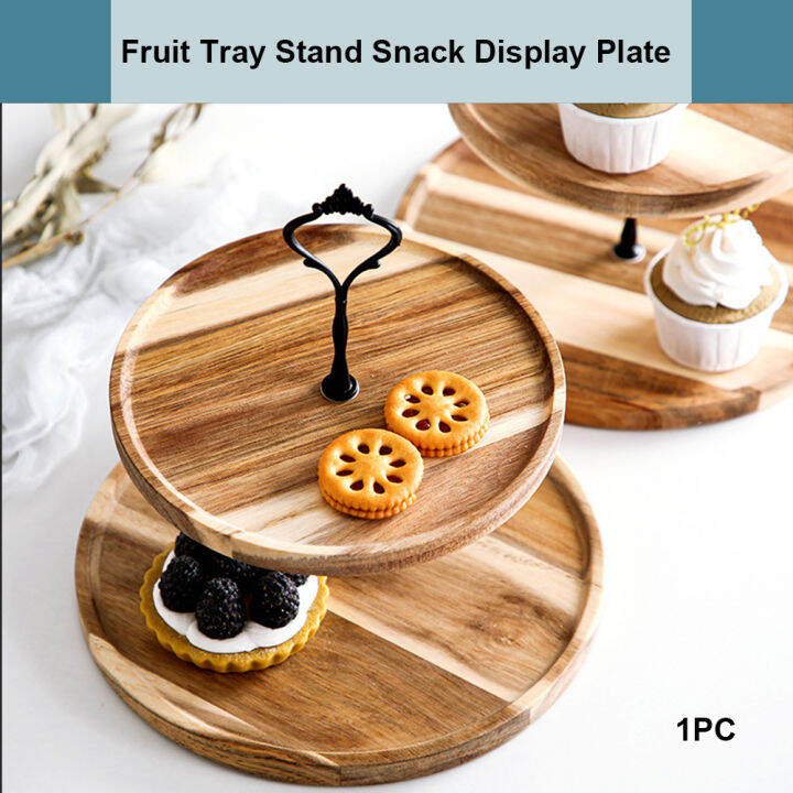 party-fruit-tray-stand-display-plate-wedding-storage-cupcake-platter-wooden-2-tier-dessert-tower-snack-serving-home-gift