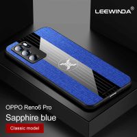 LEEWINDA เคสโทรศัพท์ OPPO Reno 6 Pro,การต่อสู้สามแบบผ้าเกราะขอบนิ่มกันกระแทกฝาหลัง