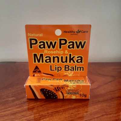 Healthy Care Paw Paw Rosehip &amp; Manuka Lip Balm 10g ลิปบาล์ม วิตามินผสมโรสฮิปและน้ำผึ้งมานูก้าบำรุงริมฝีปาก (พร้อมส่ง)
