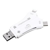 4 in 1 I Flash Drive USB Card Reader for 5 6 7 8 X 11 12 13 14 for SD TF Card Reader