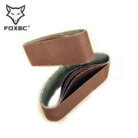 FOXBC 5pcs 75x533mm Sanding Belts Abrasive 3 x21 Sandpaper 60 80 120 240 Grit Aluminium Oxide Woodworking Accessories