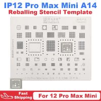 Amaoe BGA CPU A14ขนาดเล็กสำหรับ12 Pro Max แผ่นวงจรไมโครชิปแม่พิมพ์ลายฉลุสำหรับ Reballing