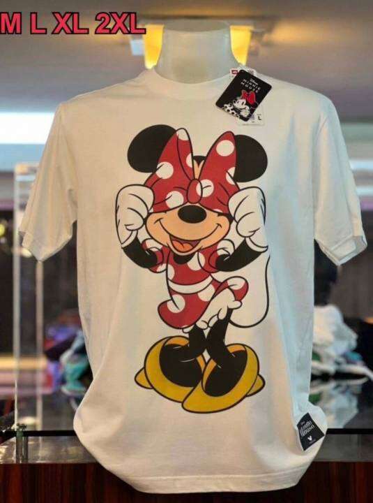 เสื้อยืดmickey-mouse-ป้าย-สกรีนลายหน้าหลังเสื้อแฟชั่น