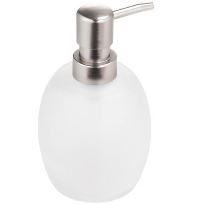 Liquid Soap Dispensers Frosted Glass Toilet Shower Dispenser Bottles