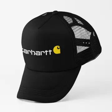 Carhartt Mens Baseball Hats Unisex Trucker Net Cap Black - Top