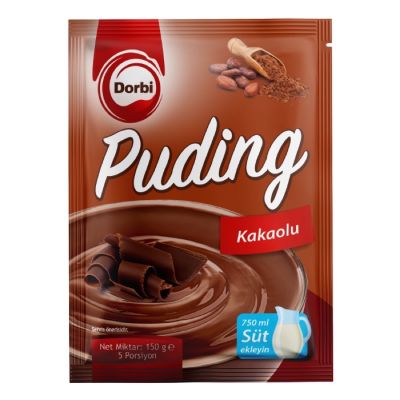 ผงพุดดิ้ง รสโกโก้ แบรนด์ Dorbi Pudding powder นำเข้าจากตุรกี