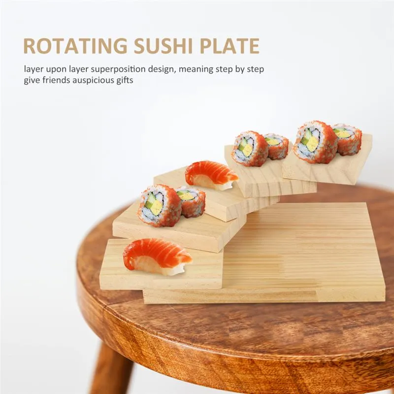 Sushi Plate Serving Tray Wooden Board Sashimi Display Stand Charcuterie Wood  Cheese Japanese Set For Dish Platter Dessert Boards Lazada PH