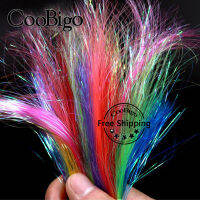 5แพ็คปลาล่อผูกสาย Flashabou Tinsel Streamers ระยิบระยับ Fly Fishing Wrap Nymph เหยื่อเชือก DIY Tackle อุปกรณ์เสริม0.3มม.