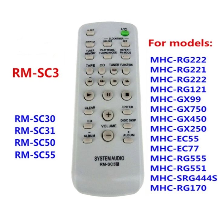 for-sony-cd-hifi-system-audio-remote-control-rm-sc3-rm-sc30-rm-sc50-rm-sc55-mhc-rg29-mhc-rg490s-cmt-eh10-cmt-u1-cmt-cpz1