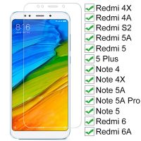 （AA NEW）9HForRedmi 5 Plus 5 5A4A 4X 6 6A ป้องกันหน้าจอแก้วหมายเหตุ4 4X 5 5A 6SafetyGlass