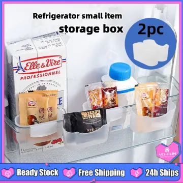 2pcs Refrigerator Door Hanging Mini Storage Box