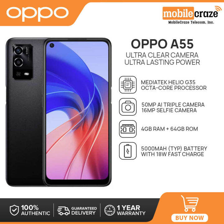 oppo a55 battery mah