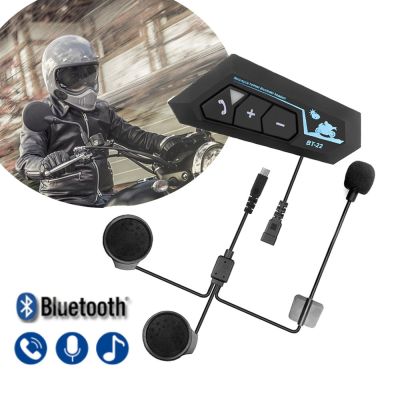 【LZ】❡✙ↂ  Intercomunicador para capacete de motocicleta bluetooth 5.0 sem fio kit de chamada telefônica estéreo anti-interferência interfone reprodutor de música