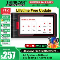 Thinkcar Thinkscan Max OBD2 Scanner Professional Full System OBD2 Diagnostic Tool Car Scanner ECU Coding OBD PK ThinkTool