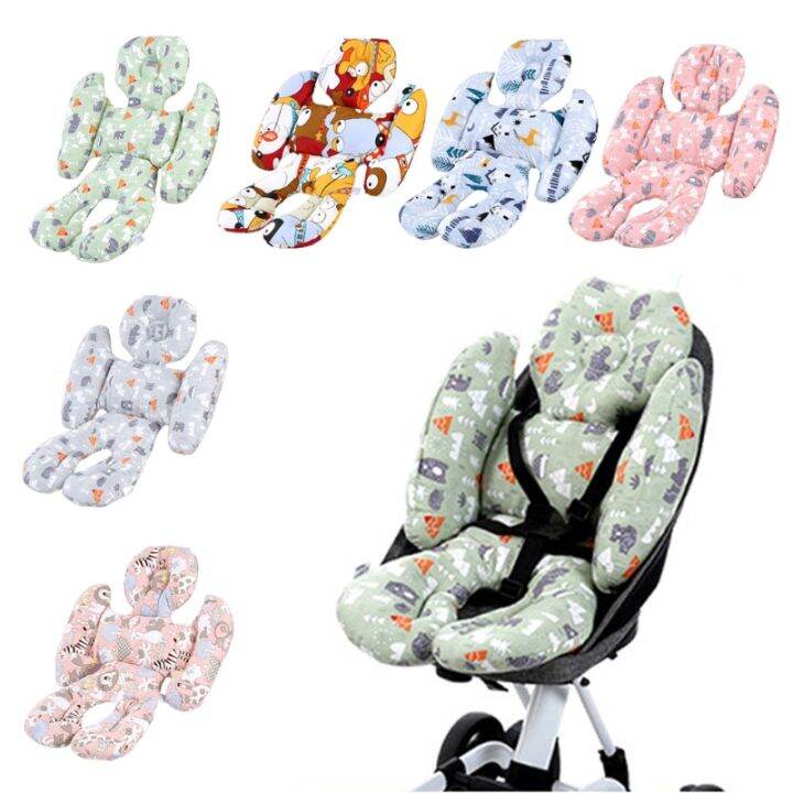 universal-baby-stroller-high-chair-seat-cushion-liner-mat-cart-mattress-mat-feeding-chair-pad-cover-protector-with-pillow