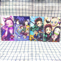 8 pcslot Cute Demon Slayer Coil Notebook Note Book Diary Weekly Planner Journal Notepad Stationery School Supplies
