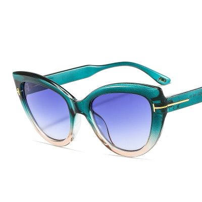 2023 New Fashion Cat Eye Sunglasses Women Men Gradients Lens Frame Leopard Brand Designer Luxury Vintage Sun Glasses UV400 Cycling Sunglasses