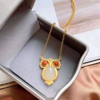 【CW】 Necklace for Super Sterling Ran Hetian Pendant Small Girlfriend