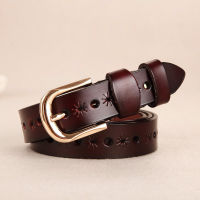 Leather lnc เข็มขัดผู้หญิงหนังแท้ สายเข็มขัดกว้าง2.40cm รุ่น W011-1