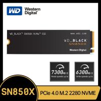 SN850X WD ดิจิตอลตะวันตก1TB 2เทราไบต์ SSD Nvme Gen4 Pcie M.2 2280 Pcie 4.0 X4ไดรฟ์ดิสก์แบบแข็งภายในสำหรับเดสก์ท็อป PS5