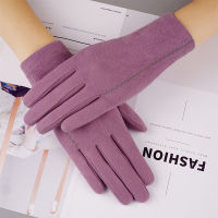 Autumn Winter Female Smooth Embroidery Milk Shreds Driving s Women Touch Screen Lace Thin Warm Sport Cycling Mittens I61