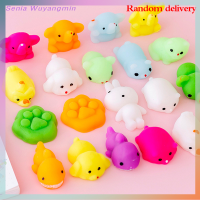 Senia Kawaii Animal Soft Mochi Fidget ของเล่นต่อต้านความเครียดบรรเทาประสาทสัมผัสของเล่นสำหรับผู้ใหญ่