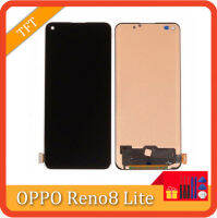 หน้าจอ TFT สำหรับ OPPO Reno8 Lite CPH2343 6.43 "แผงหน้าจอทัชสกรีนจอแสดงผล LCD แบบสัมผัสหน้าจอ