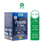[HCM]Viên uống bổ sung lợi khuẩn tăng cường sức khỏe cho hệ tiêu hóa Probiotic 55 Billion Trace Mineral (chai 15 viên)