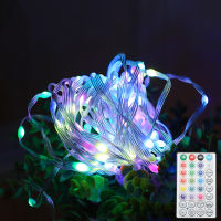 LED Leather String Lights Outdoor IP67 Waterproof Fairy Light Garland Garden Christmas Wedding Decor Lights USBBattery Powered