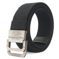 【cw】 New Canvas Men 39;s BeltRings Alloy Buckle HighOutdoor Sport AdjustableCasualExercise Belt ！