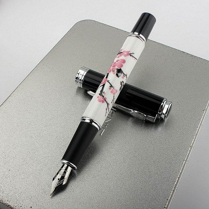 jinhao-8802-fountain-pen-handmade-beautiful-f-m-bent-fashion-writing-office-ink-pen-giftstationery