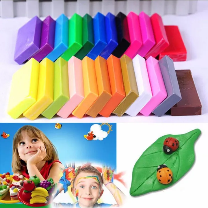 32 Color Set Oven Bake Polymer Clay Block Modelling Moulding Sculpey ...