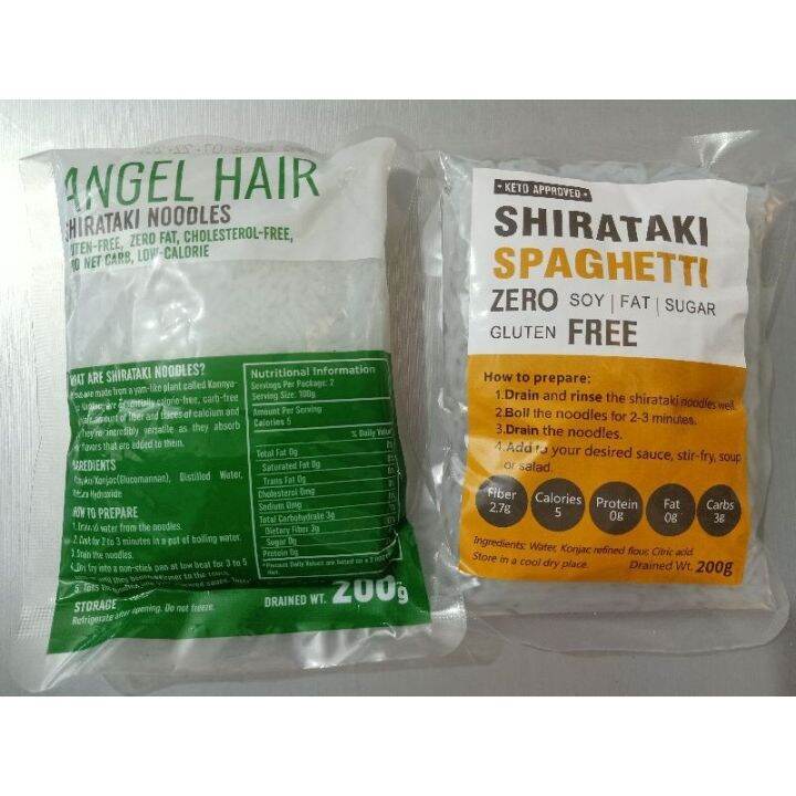 Shirataki Konjak Noodles 200g pack (LowCarb/Keto Friendly) Lazada PH