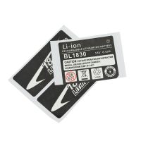 10 Sets of BL1830 Label Lithium Ion Battery 18V Sticker Label Suitable for Makita 18V Battery Logo