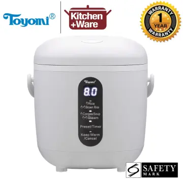TOYOMI 1.8L Micro-com Low-Carb Stainless Steel Rice Cooker RC 4348SS