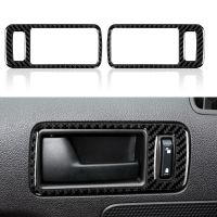 Car Door Handle Bowl Sticker Decal Carbon Fiber Interior Trim Cover For Ford Mustang 2009 2010 2011 2012 2013 2014 Accessories