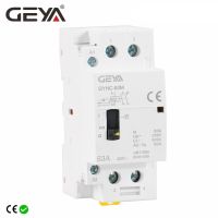 GEYA Geyhc 2P 63A 40A 2NO Atau 2NC คู่มือ Rumah Tangga Modular ราง DIN AC Kontaktor AC220V 230V Kontrol