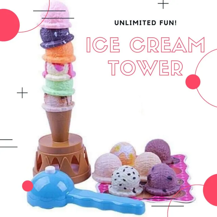 Ice Cream Tower Stacking Toy Lazada PH