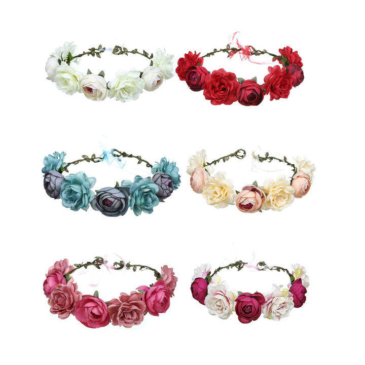 8-color-flower-headband-hair-wreath-garland-woman-hair-flower-crown-wedding-party-fashion-headband-girls-cloth-flower-headband-flower-crown-8-color-fashion-woman-hair-accessories-wedding-party-hair-wr