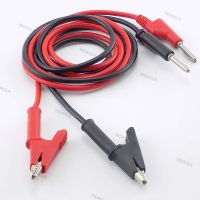 1M Double End Test Lead Wire Line Voltage Banana Plug Alligator Clip Clamp Crocodile Cable 15A DIY for Multimeter WDAGTH