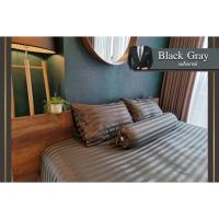 ชุดผ้าปูที่นอนโรงแรม (Luxury Bedding) Black Gray Collection