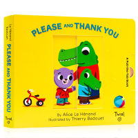 Pull and play please and thank you English original picture book parent-child interaction operation book childrens polite etiquette EQ training game book