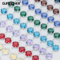 GUFEATHER MB20 jewelry accessories nickel free rhodium plated copper glass charms handmade jewelry making diy pendants 10pcs/lot DIY accessories and o